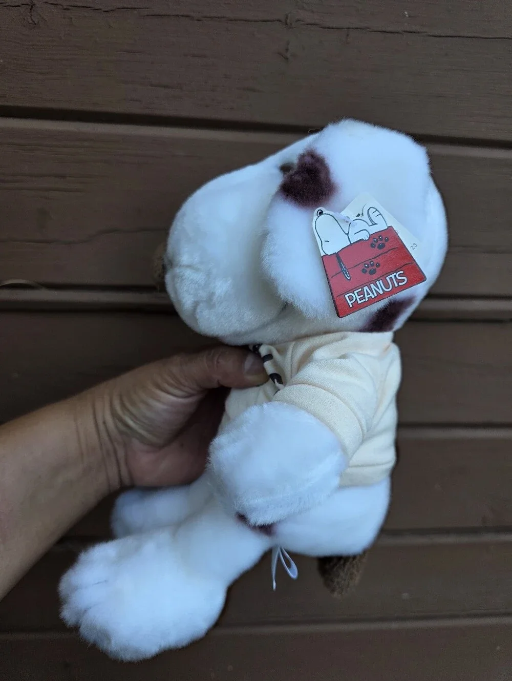 Peanuts Marbles Dog Plush SNOOPY Brother Brown Spots Cedar Fair